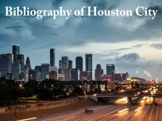 Read Bibliography of Houston City
