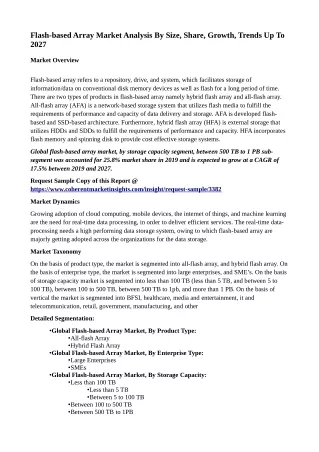 flash based array market analysis by size share