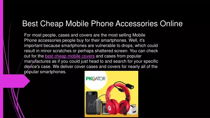 best cheap mobile phone accessories online