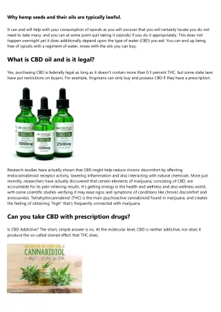 7 Benefits and Use CBD Oil