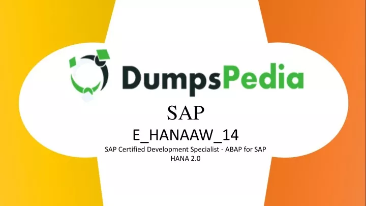 sap e hanaaw 14 sap certified development