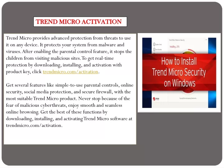 trend micro activation