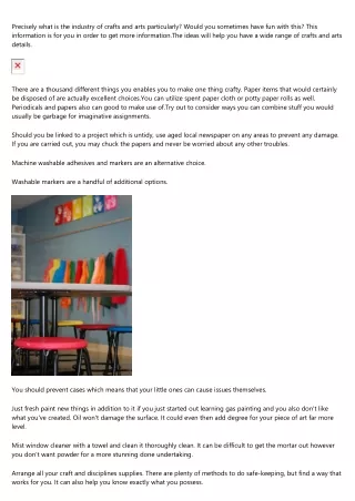 precisely what is the industry of crafts and arts