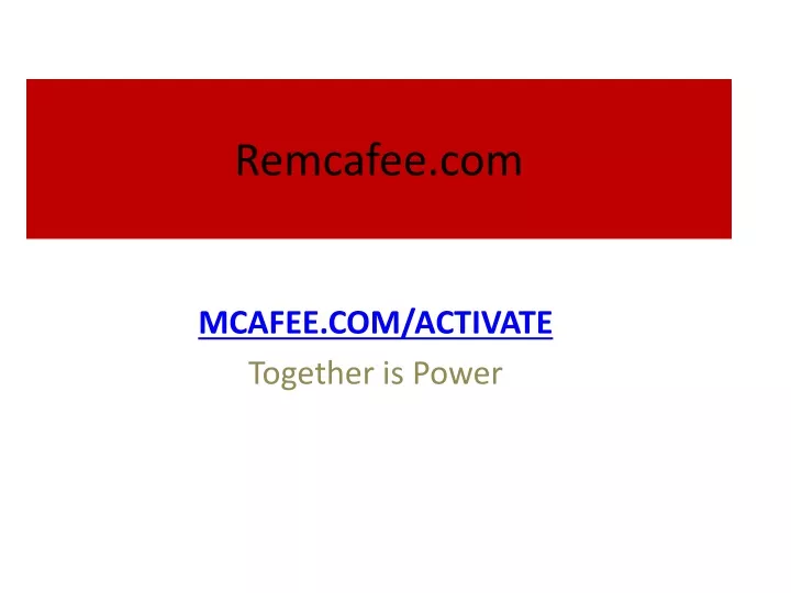 remcafee com