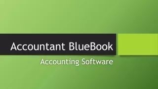 Accountant BlueBook Online for Businesses - Online Accounting Software