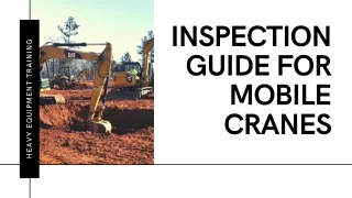 Inspection Guide For Mobile Cranes