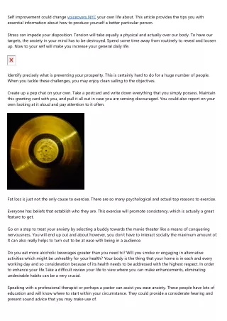 self improvement could change voiceovers nyc your