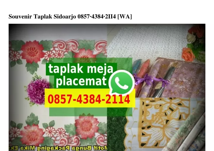 souvenir taplak sidoarjo 0857 4384 2ii4 wa