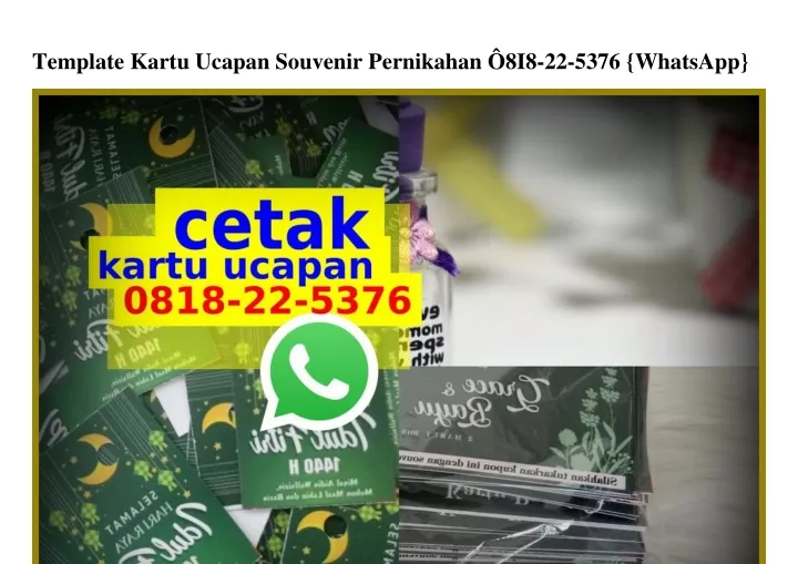 template kartu ucapan souvenir pernikahan