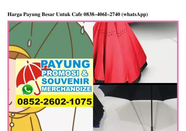 harga payung besar untuk cafe 0838 406i 2740