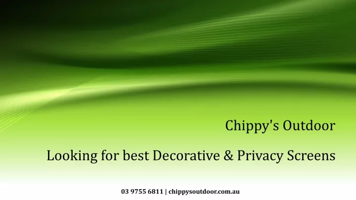 chippy s outdoor