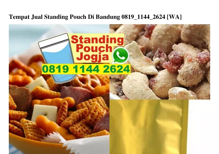 tempat jual standing pouch di bandung 0819 1144