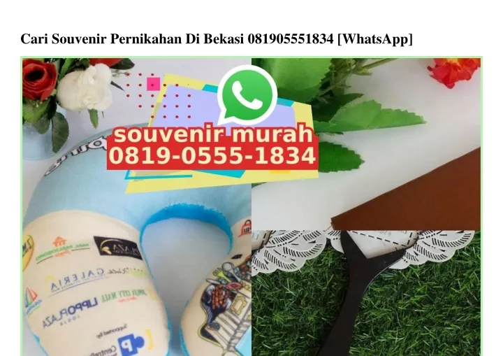 cari souvenir pernikahan di bekasi 081905551834