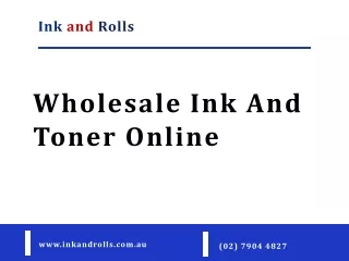 Wholesale Ink And Toner Online