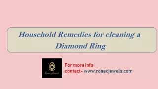 How to Clean Your Diamond Ring