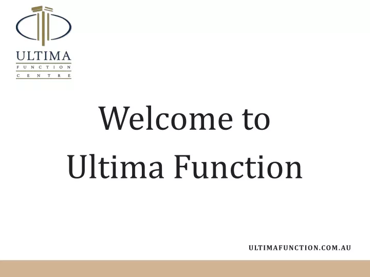 welcome to ultima function