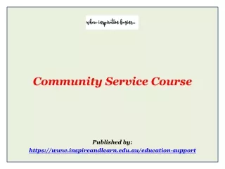 Community Service Course