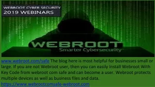 www webroot com safe the blog here is most