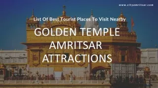 List Of Best Tourist Places To Visit Nearby Golden Temple AMRITSAR ATTRACTIONS