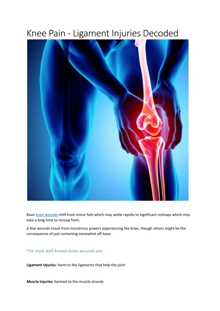 PPT - Knee Pain | Knee Pain Doctor in Lucknow PowerPoint Presentation ...