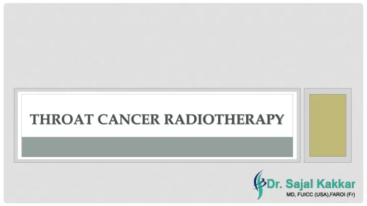 throat cancer radiotherapy