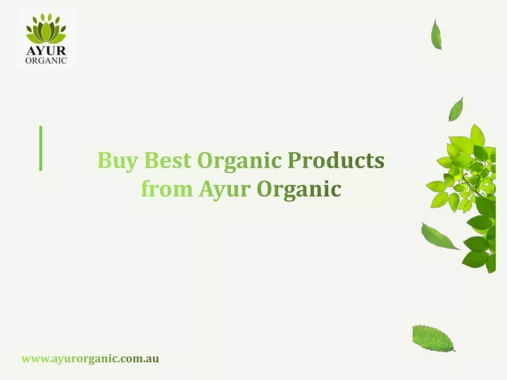buy best organic products from ayur organic
