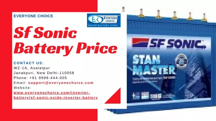 everyone choice sf sonic battery price
