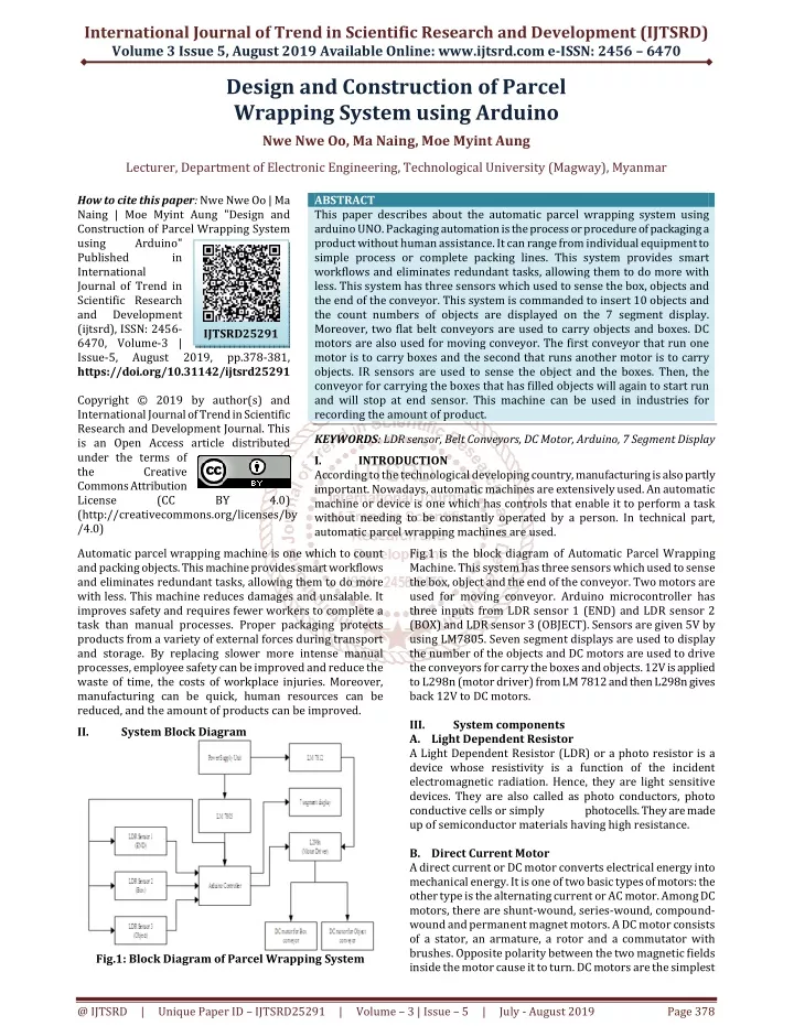 international journal of trend in scientific