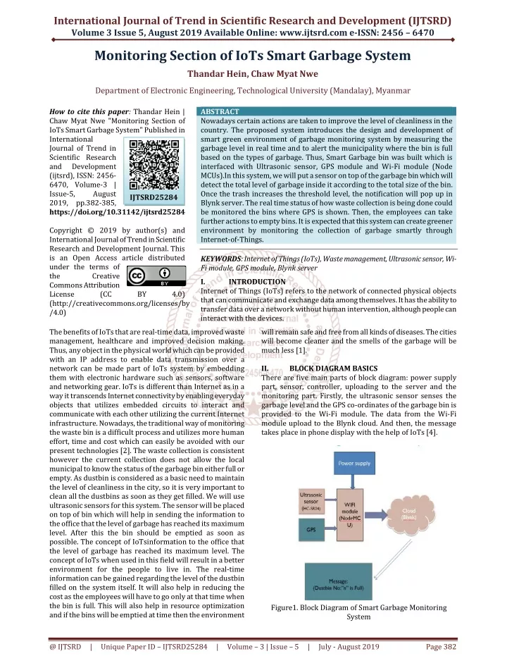 international journal of trend in scientific