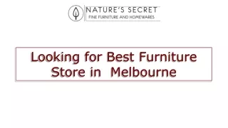 looking for best furniture store in melbourne