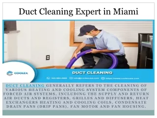Deal With Air Duct Cleaning Expert