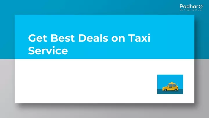 get best deals on taxi service