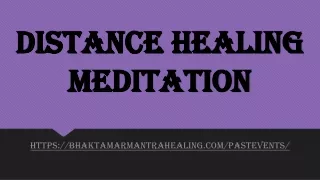 distance healing meditation