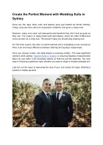 Create the Perfect Moment with Wedding Suits in Sydney - slide 1