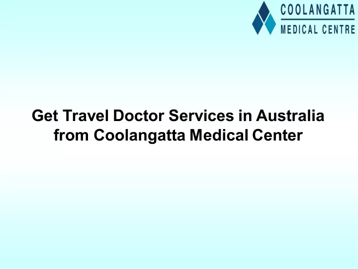 get travel doctor services in australia from