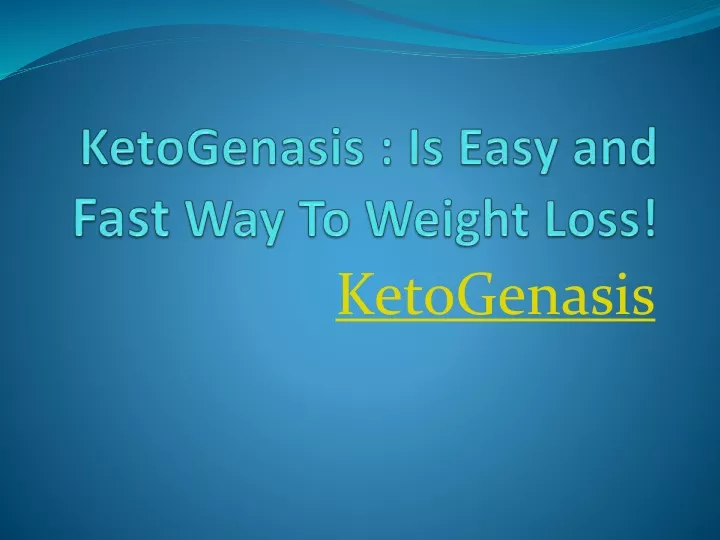 ketogenasis