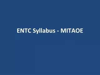 entc syllabus mitaoe