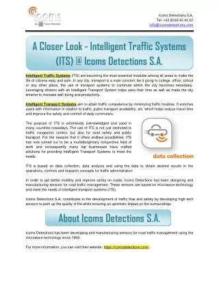 Intelligent Traffic System