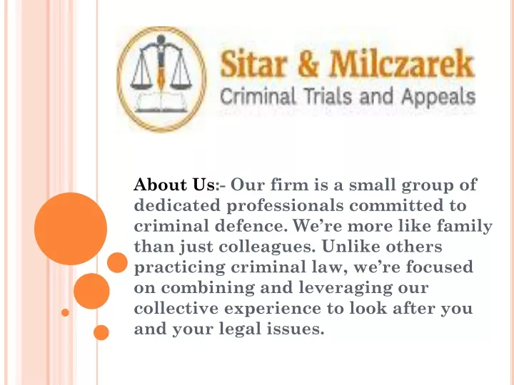 about us our firm is a small group of dedicated
