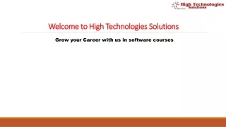 welcome to high technologies solutions