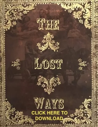 The Lost Ways PDF, eBook by Claude Davis