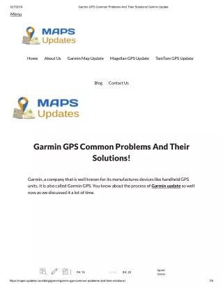 How To Solve Not Working Issue Of Garmin Updates