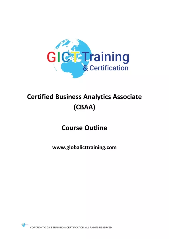 certified business analytics associate cbaa