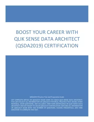 boost your career with qlik sense data architect