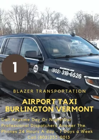 Burlington VT Taxi Airport