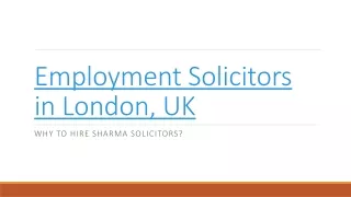 Employment Solicitors London,  UK