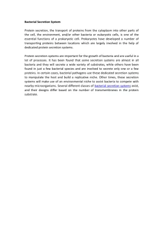 bacterial secretion system