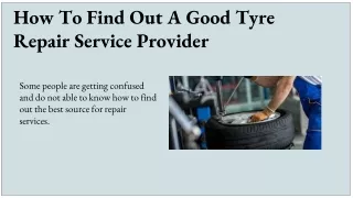 Onsite tyre repair services