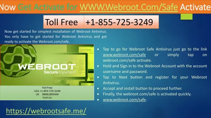 now get activate for www webroot com safe activate