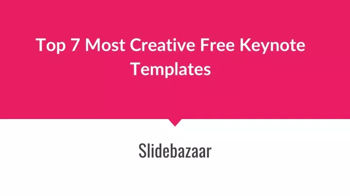 top 7 most creative free keynote templates